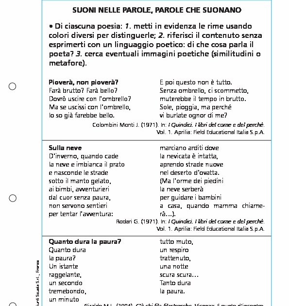 Suoni nelle parole, parole che suonano Giunti Scuola