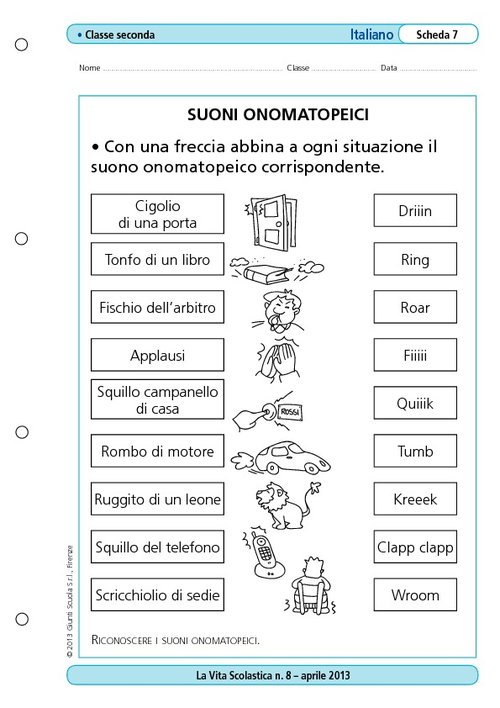 Suoni onomatopeici | Giunti Scuola