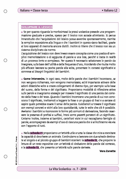 Sviluppare il lessico | Giunti Scuola Sviluppare il lessico | Giunti Scuola