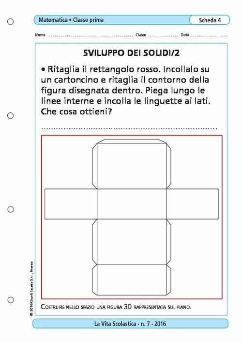 Sviluppo dei solidi/2 | Giunti Scuola Sviluppo dei solidi/2 | Giunti Scuola