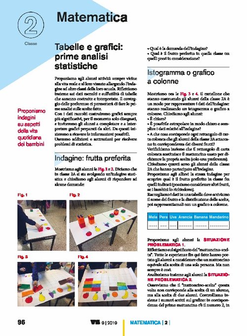Tabelle e grafici: prime analisi statistiche | Giunti Scuola Tabelle e grafici: prime analisi statistiche | Giunti Scuola