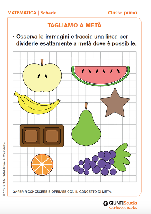 Tagliamo a metà | Giunti Scuola Tagliamo a metà | Giunti Scuola