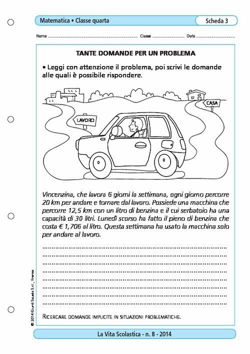Tante domande per un problema | Giunti Scuola Tante domande per un problema | Giunti Scuola