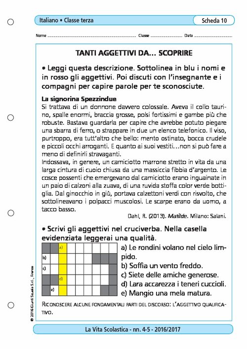 Tanti aggettivi... da scoprire | Giunti Scuola Tanti aggettivi... da scoprire | Giunti Scuola