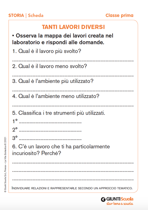 Tanti lavori diversi | Giunti Scuola Tanti lavori diversi | Giunti Scuola
