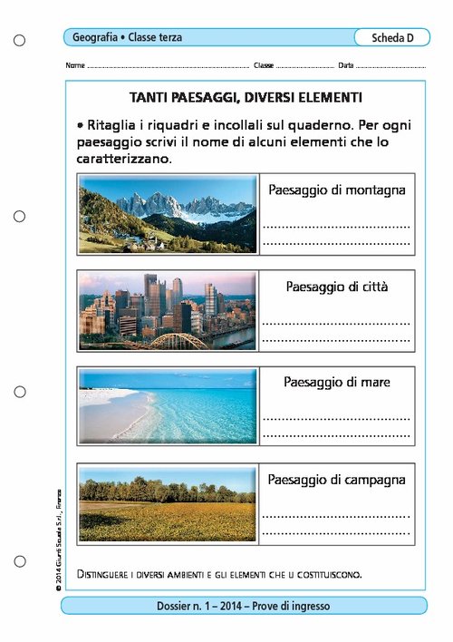 Tanti paesaggi, diversi elementi | Giunti Scuola Tanti paesaggi, diversi elementi | Giunti Scuola
