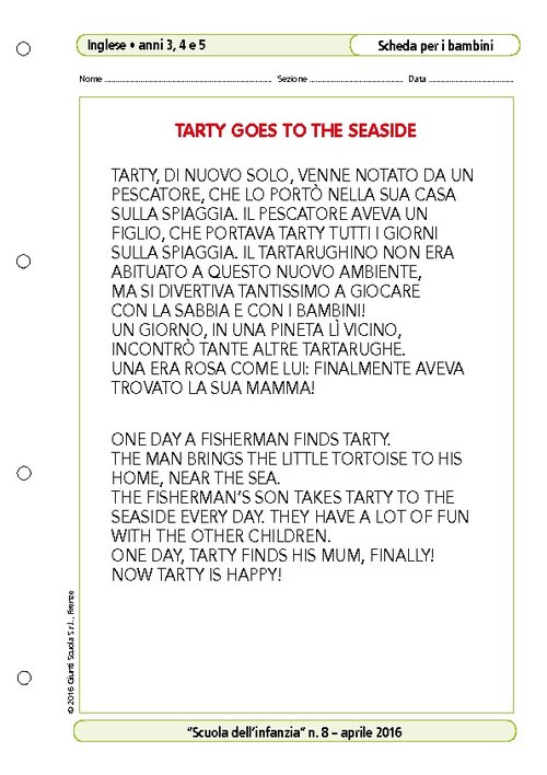 Tarty goes to the seaside | Giunti Scuola Tarty goes to the seaside | Giunti Scuola