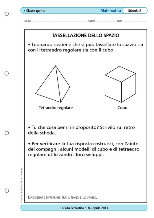 Tassellazione dello spazio | Giunti Scuola