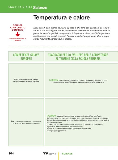 Temperatura e calore | Giunti Scuola Temperatura e calore | Giunti Scuola