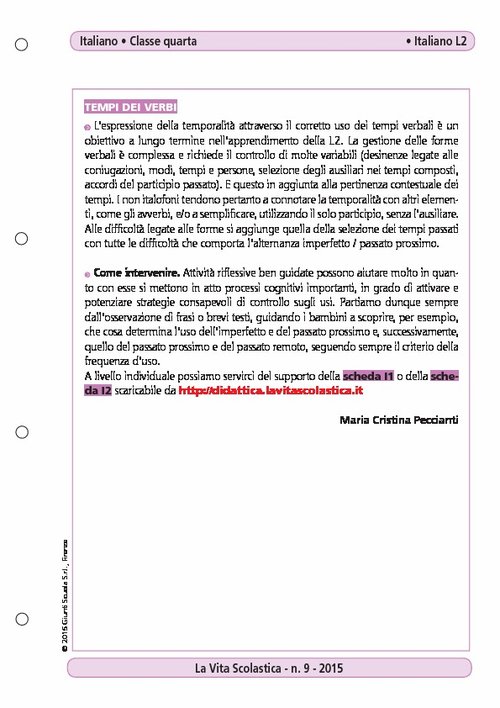 Tempi dei verbi | Giunti Scuola Tempi dei verbi | Giunti Scuola