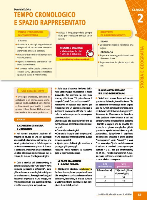 Tempo cronologico e spazio rappresentato | Giunti Scuola Tempo cronologico e spazio rappresentato | Giunti Scuola