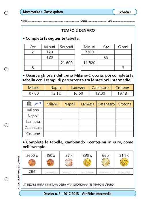 Tempo e denaro | Giunti Scuola Tempo e denaro | Giunti Scuola