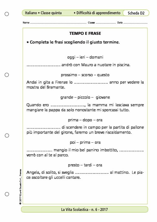 Tempo e frase | Giunti Scuola