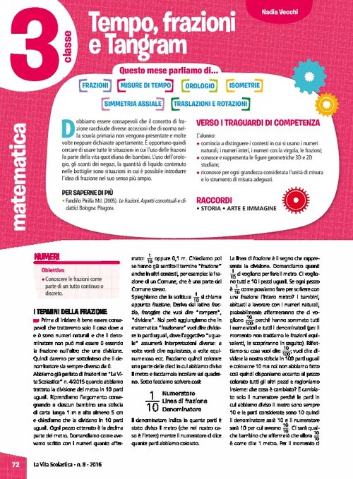 Tempo, frazioni e Tangram | Giunti Scuola Tempo, frazioni e Tangram | Giunti Scuola