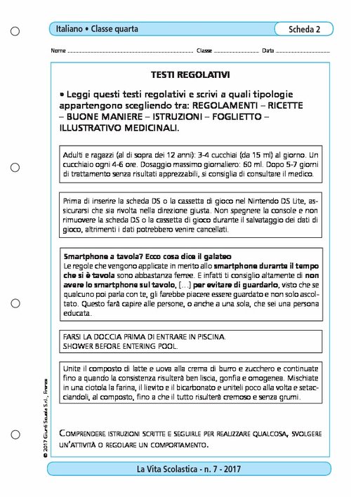 Testi regolativi | Giunti Scuola Testi regolativi | Giunti Scuola