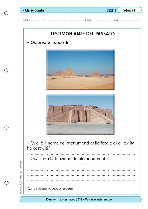 Testimonianze del passato | Giunti Scuola Testimonianze del passato | Giunti Scuola