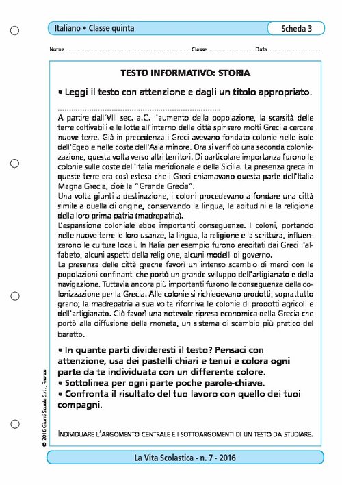 Testo informativo: storia | Giunti Scuola Testo informativo: storia | Giunti Scuola