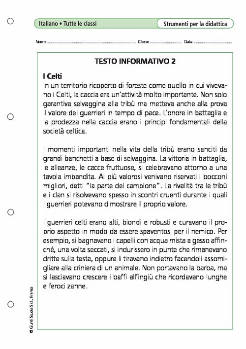 Testo informativo/2 | Giunti Scuola Testo informativo/2 | Giunti Scuola