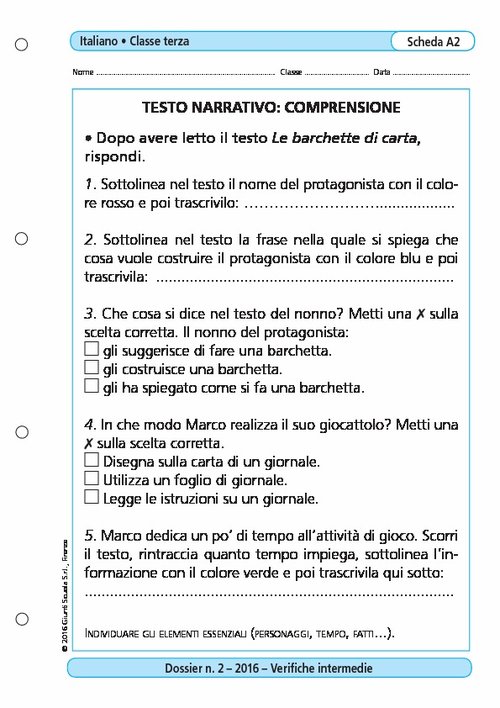 Testo narrativo: comprensione | Giunti Scuola Testo narrativo: comprensione | Giunti Scuola