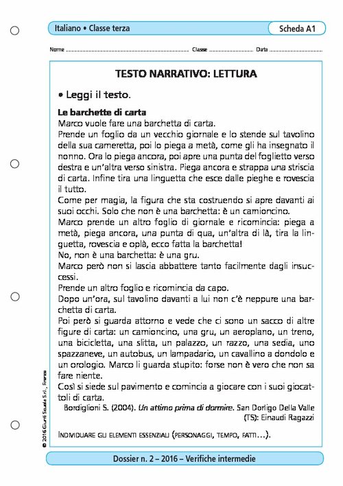 Testo narrativo: lettura | Giunti Scuola Testo narrativo: lettura | Giunti Scuola