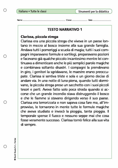 Testo narrativo/1 | Giunti Scuola Testo narrativo/1 | Giunti Scuola