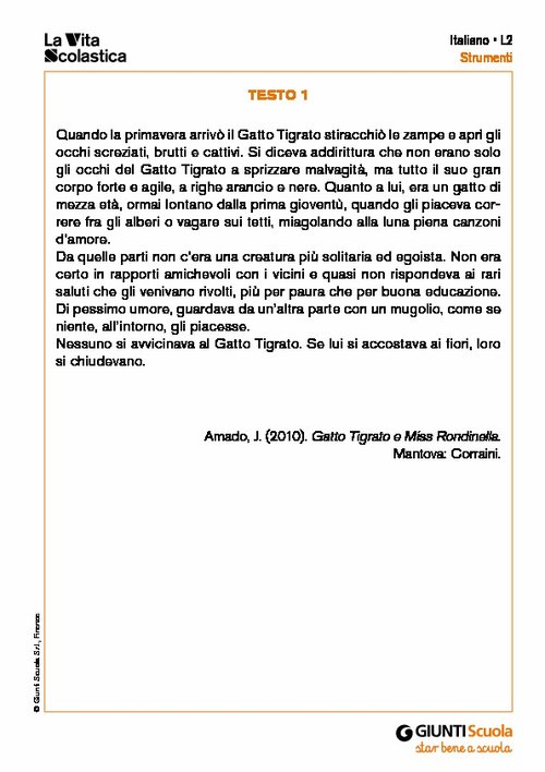 Testo per Italiano L2 | Giunti Scuola Testo per Italiano L2 | Giunti Scuola
