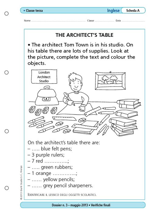 The architect's table | Giunti Scuola The architect's table | Giunti Scuola