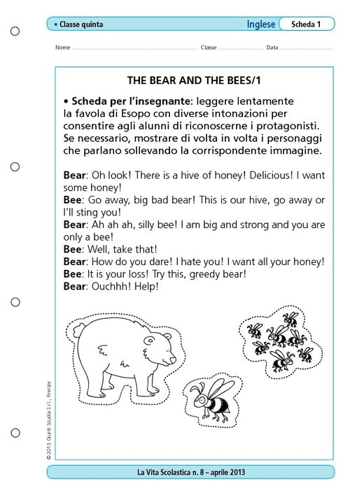 The bear and the bees/1 | Giunti Scuola The bear and the bees/1 | Giunti Scuola