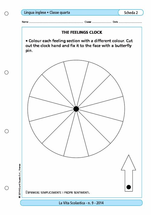 The feelings clock | Giunti Scuola The feelings clock | Giunti Scuola