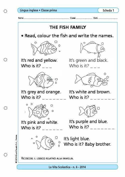 The fish family | Giunti Scuola The fish family | Giunti Scuola