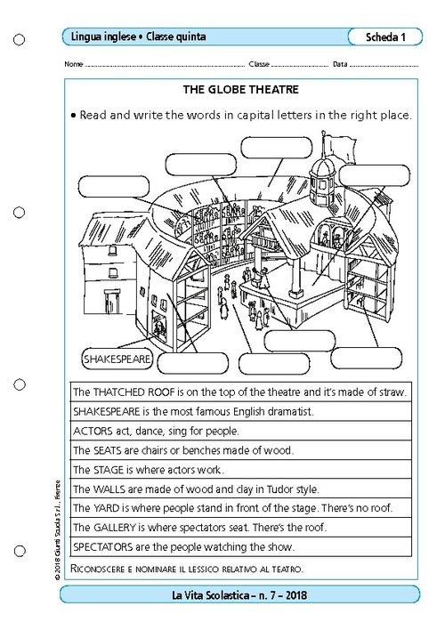 The Globe theatre | Giunti Scuola The Globe theatre | Giunti Scuola