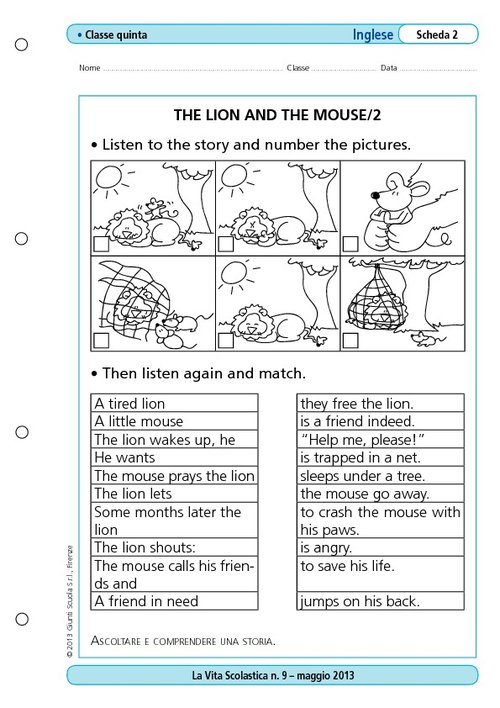 The lion and the mouse/2 | Giunti Scuola The lion and the mouse/2 | Giunti Scuola