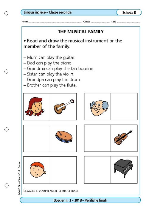 The musical family | Giunti Scuola The musical family | Giunti Scuola