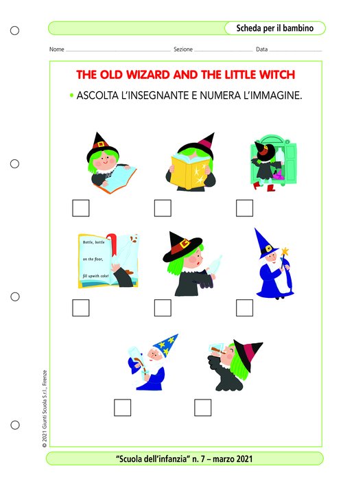 The old wizard and the little witch - Figure | Giunti Scuola