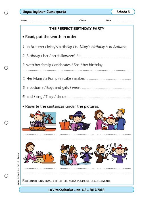 The perfect birthday party | Giunti Scuola The perfect birthday party | Giunti Scuola