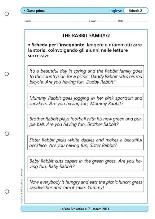 The rabbit family/2 | Giunti Scuola