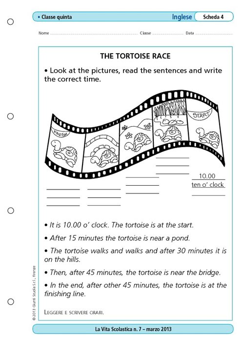 The tortoise race | Giunti Scuola The tortoise race | Giunti Scuola