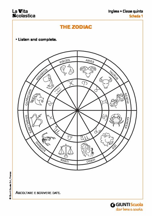 The zodiac | Giunti Scuola The zodiac | Giunti Scuola