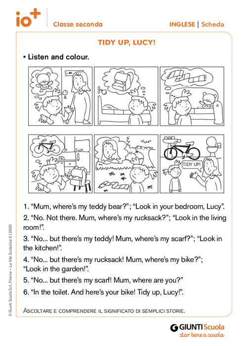 Tidy up, Lucy! | Giunti Scuola Tidy up, Lucy! | Giunti Scuola