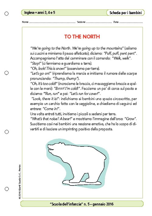 To the North | Giunti Scuola To the North | Giunti Scuola