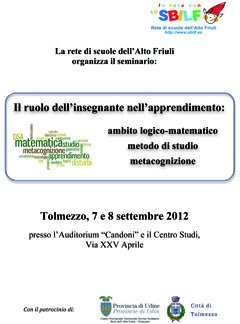 Tolmezzzo (UD) - Seminario "Il ruolo dell’insegnante nell’apprendimento" | Giunti Scuola