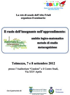 Tolmezzzo (UD) - Seminario "Il ruolo dell’insegnante nell’apprendimento" | Giunti Scuola Tolmezzzo (UD) - Seminario "Il ruolo dell’insegnante nell’apprendimento" | Giunti Scuola