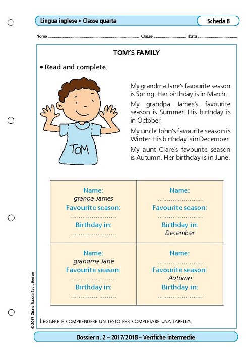 Tom's family | Giunti Scuola Tom's family | Giunti Scuola