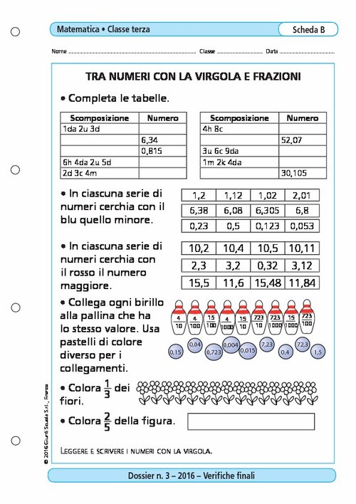 Tra numeri con la virgola e frazioni | Giunti Scuola Tra numeri con la virgola e frazioni | Giunti Scuola