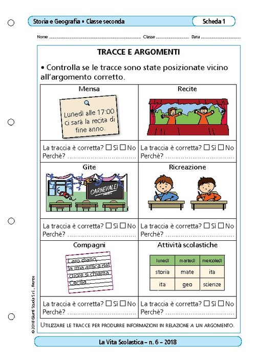 Tracce e argomenti | Giunti Scuola Tracce e argomenti | Giunti Scuola