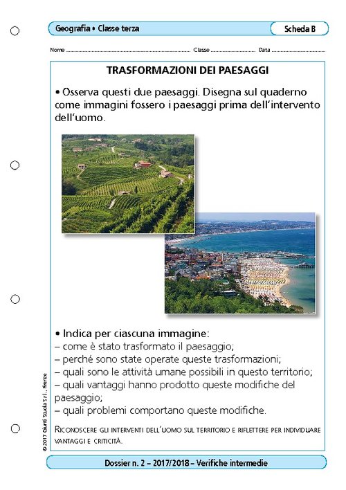 Trasformazioni dei paesaggi | Giunti Scuola Trasformazioni dei paesaggi | Giunti Scuola