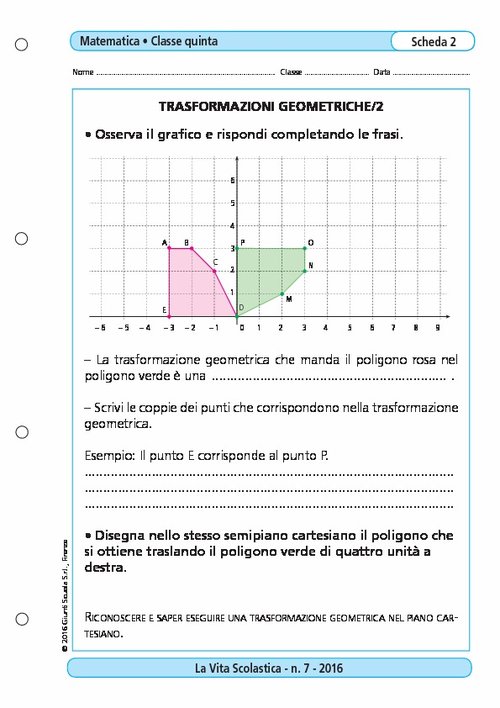 Trasformazioni geometriche/2 | Giunti Scuola Trasformazioni geometriche/2 | Giunti Scuola