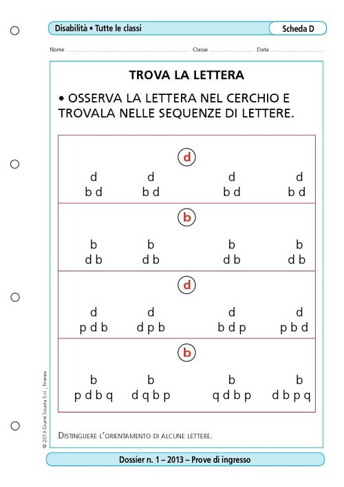 Trova la lettera | Giunti Scuola Trova la lettera | Giunti Scuola