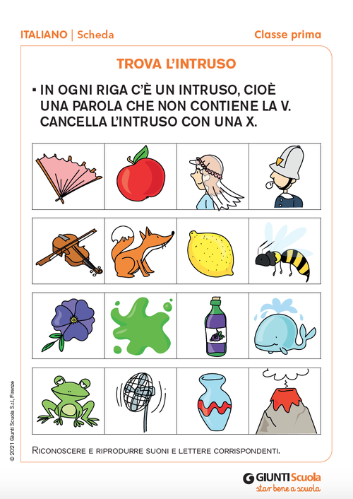 Trova l'intruso | Giunti Scuola Trova l'intruso | Giunti Scuola