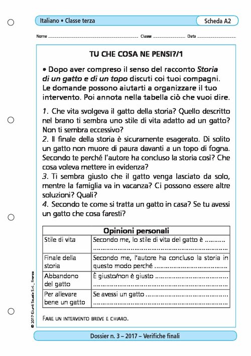 Tu che cosa ne pensi?/1 | Giunti Scuola Tu che cosa ne pensi?/1 | Giunti Scuola